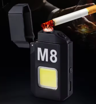 Flashlight Mini Electric Flip Lighter