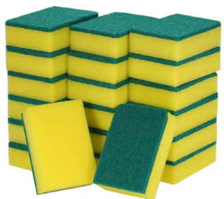 Sponge with Scouring Pad