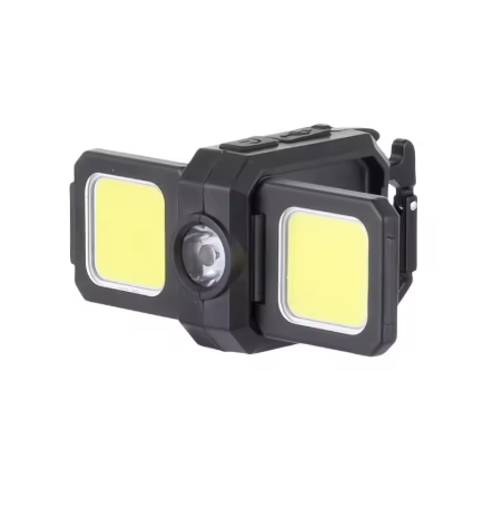 Dual Folding Mini USB Charged Flashlight
