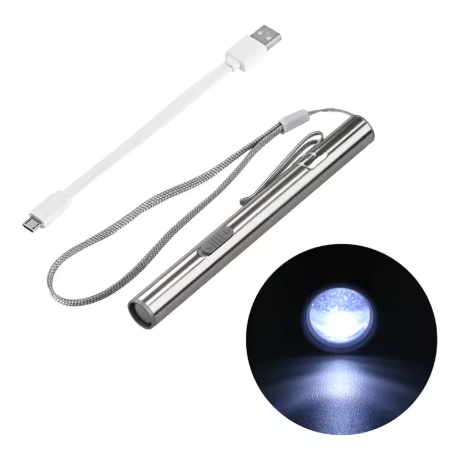 Mini LED Flashlight Stainless Steel