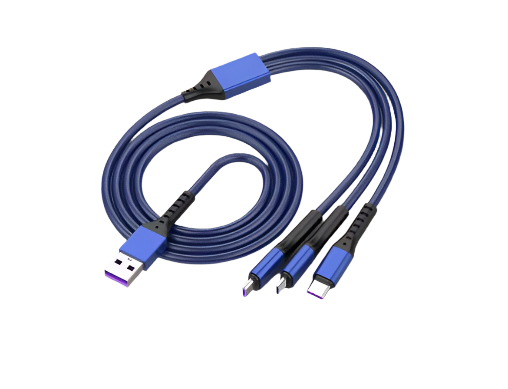 Fast Charging 3 In 1 Data Cable 66 watt (3 Feet)